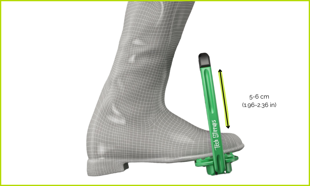 Tech Stirrups – correct foot placement in stirrup