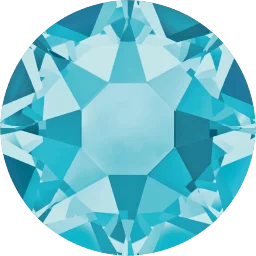 Crystal decoration Acquamarine for equestrian safety stirrups