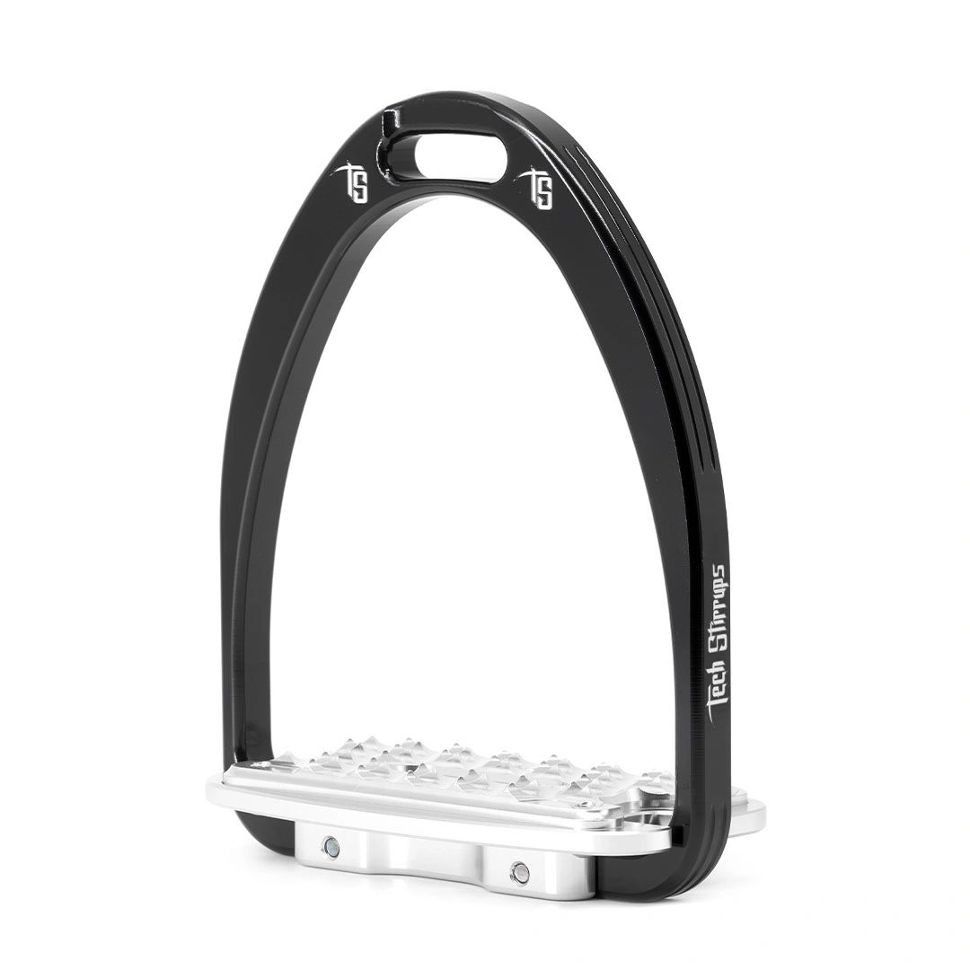 Pisa black polo stirrups for polo and equestrian sports